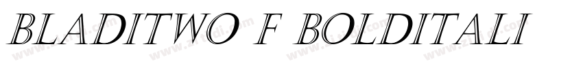 BladiTwo4F BoldItali字体转换